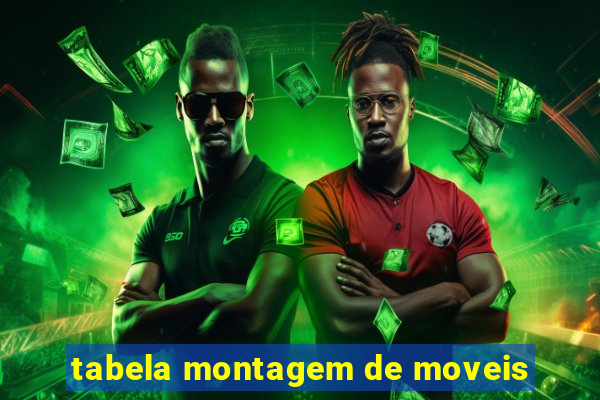 tabela montagem de moveis